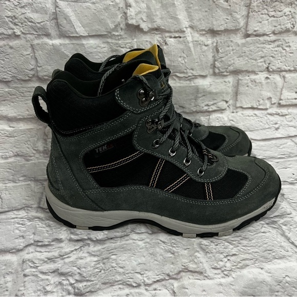 L.L. Bean Men's Primaloft Waterproof Gray Black Lace Up Hiking Boots 9 medium - Picture 10 of 13